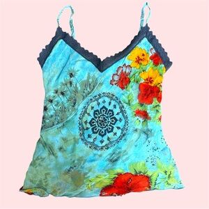 Euro brand Sud Express beaded fairycore babydoll cami